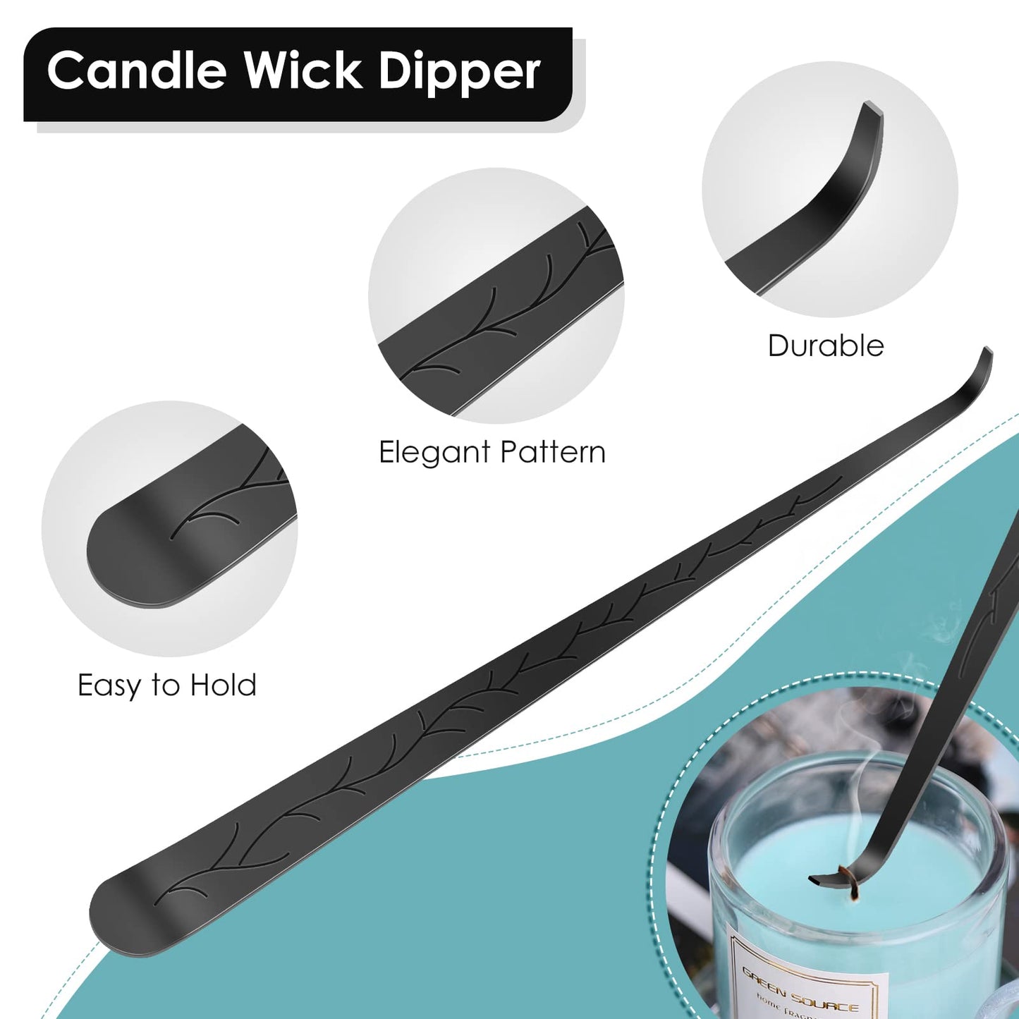 Saiveina 3 in 1 Candle Accessory Set