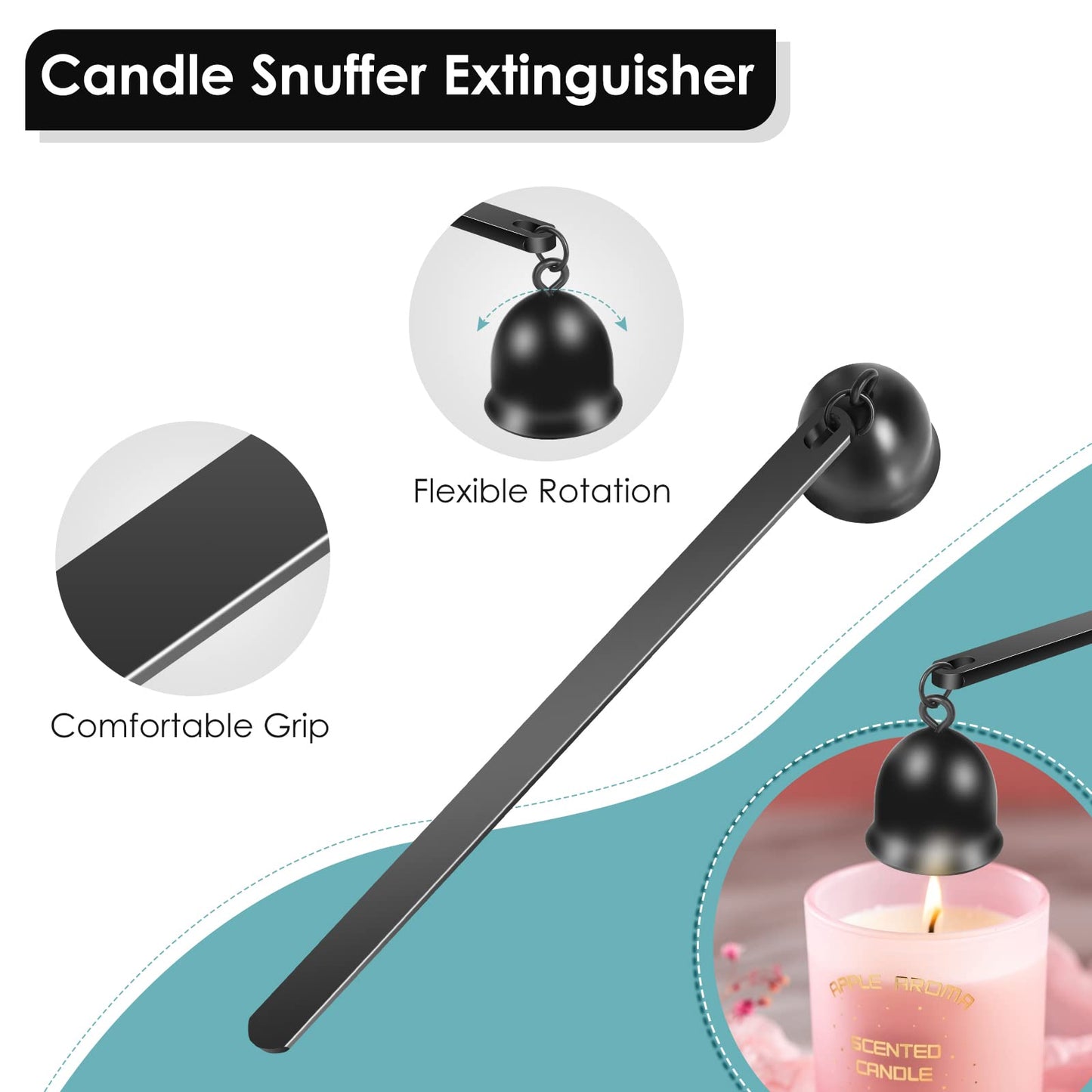 Saiveina 3 in 1 Candle Accessory Set