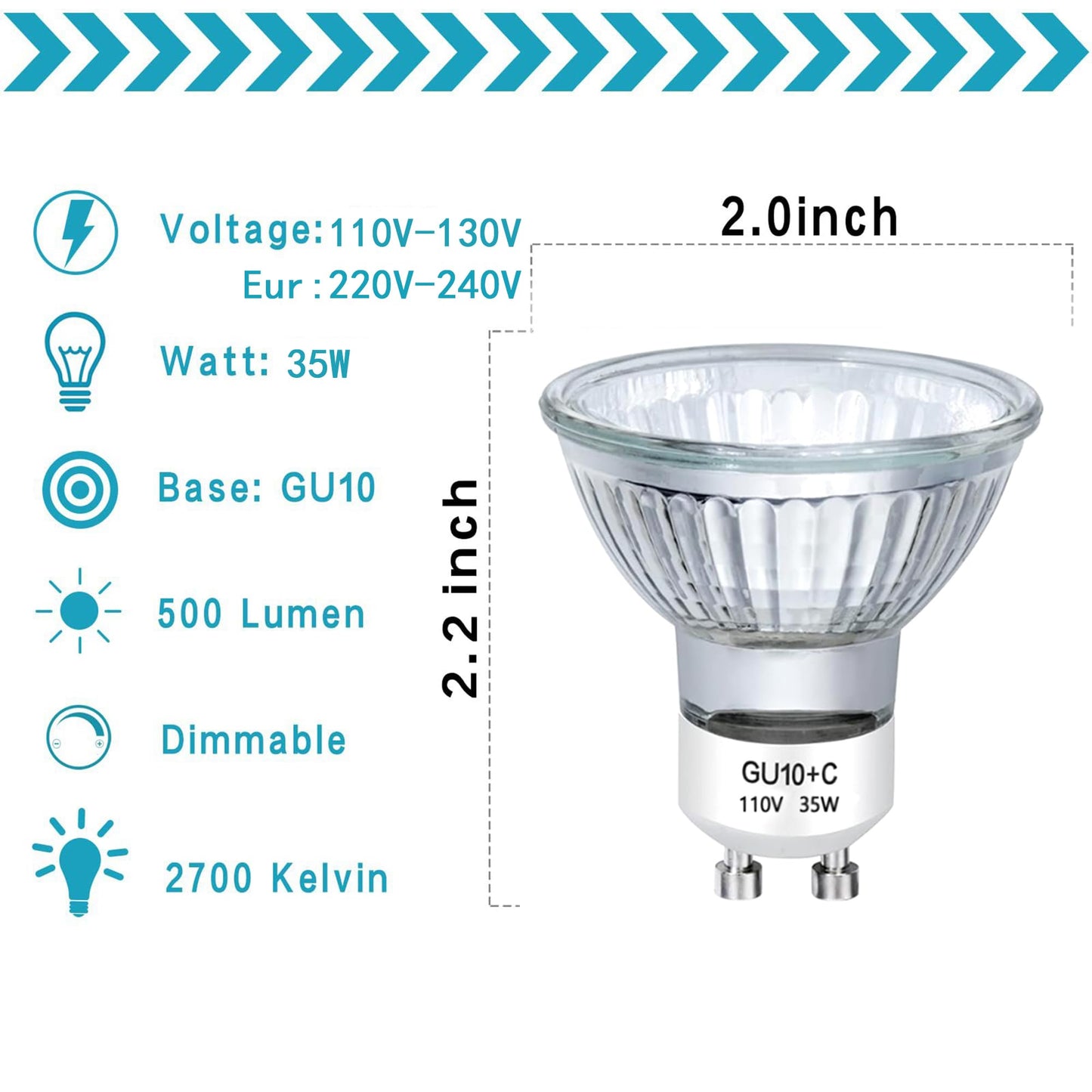 MOFALA 2Pcs Candle Lamp light Bulb Replacement, 35 Watt