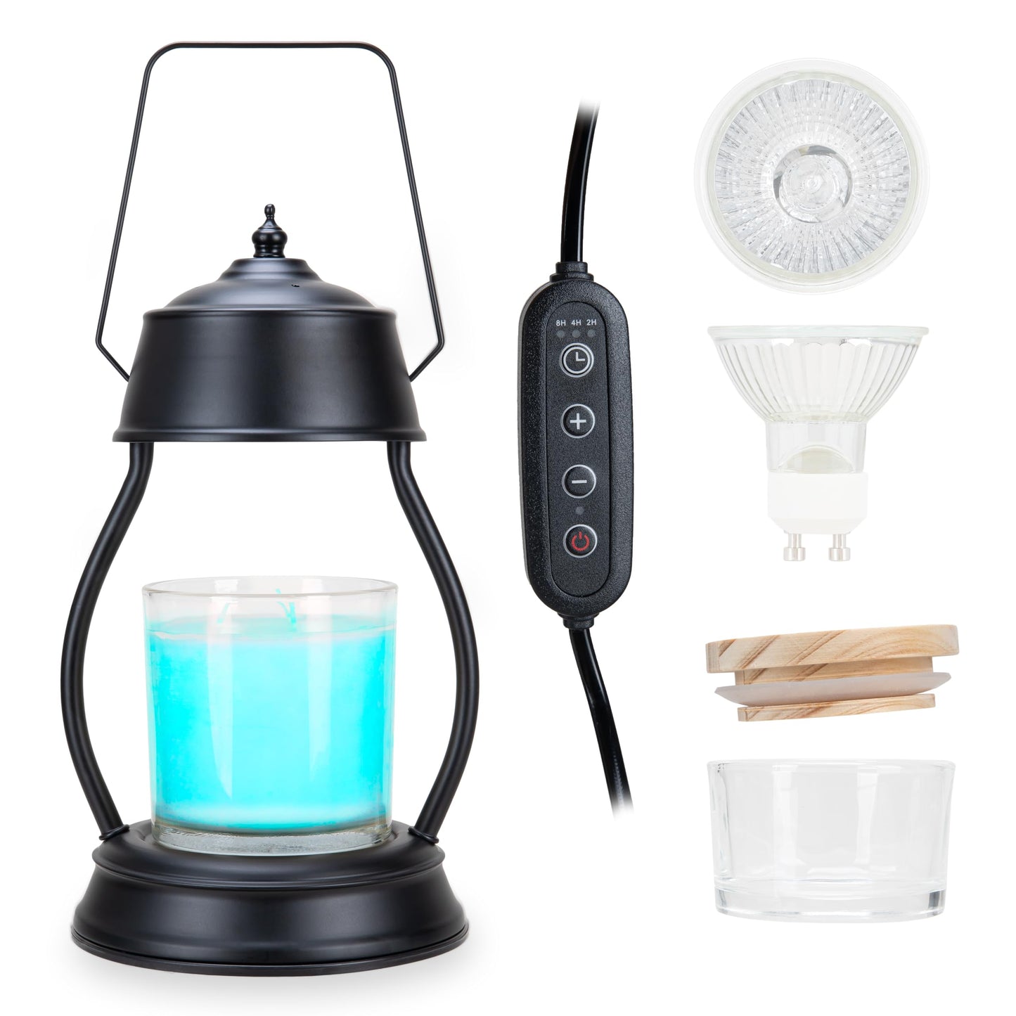 Candle Lamp - Includes 2H/4H/8H Timer & 2 Bulbs