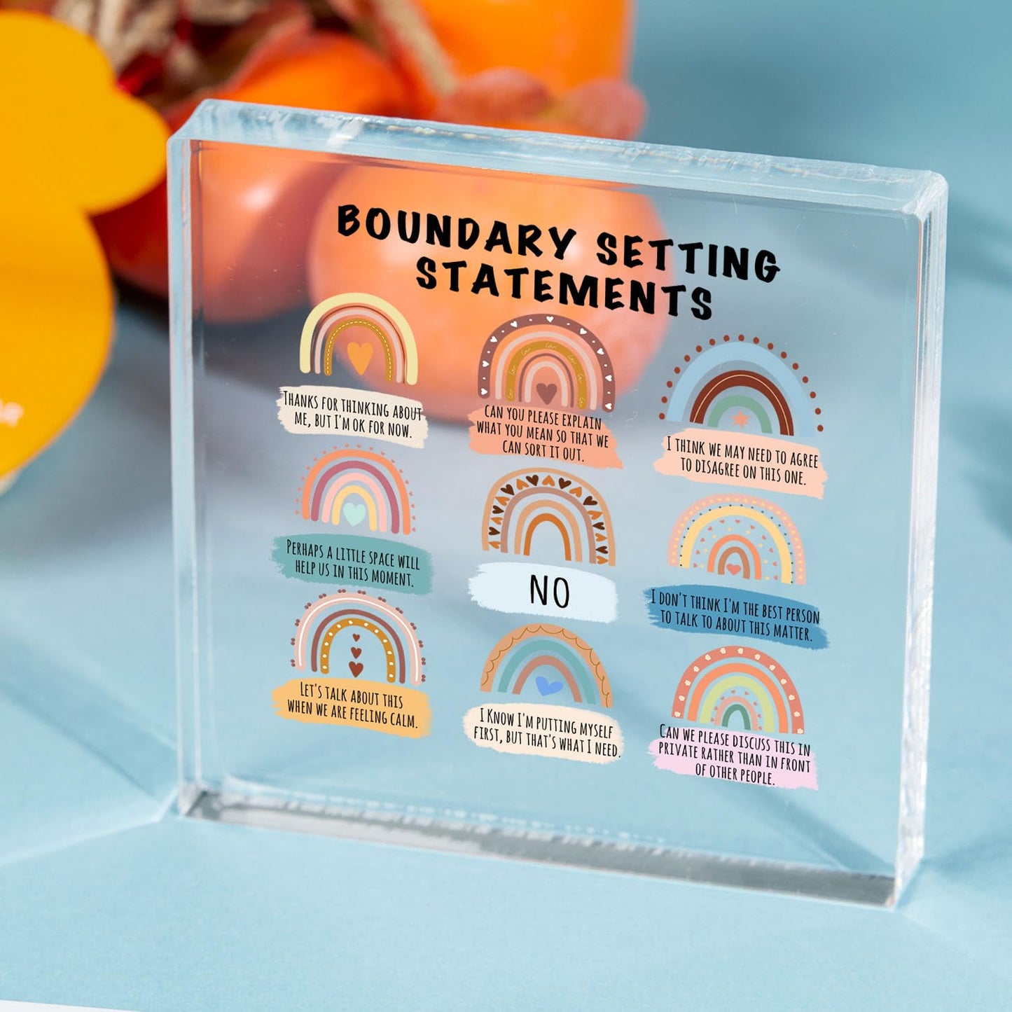 Boundaries Tabletop Office Decor