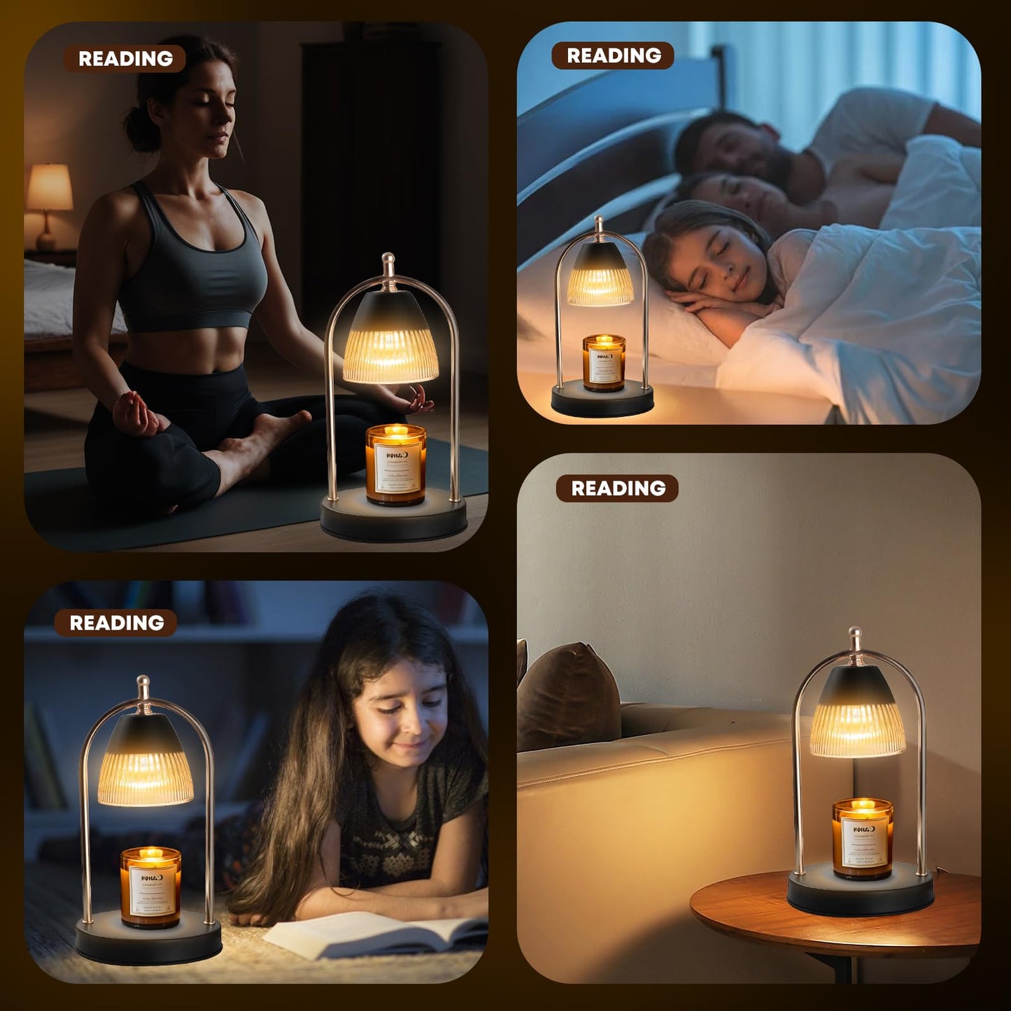 GEEZO Candle Lamp (2 Bulbs Included)