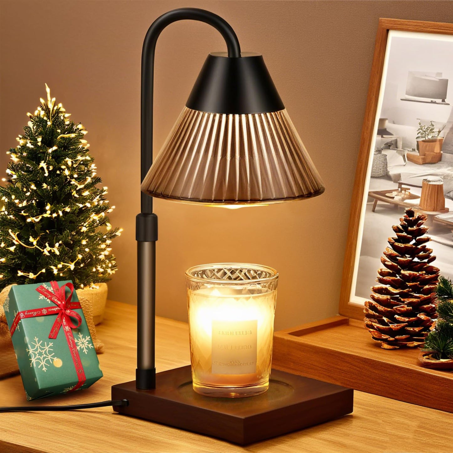 Banbanda Candle Lamp with Dimmer and 2 Bulbs