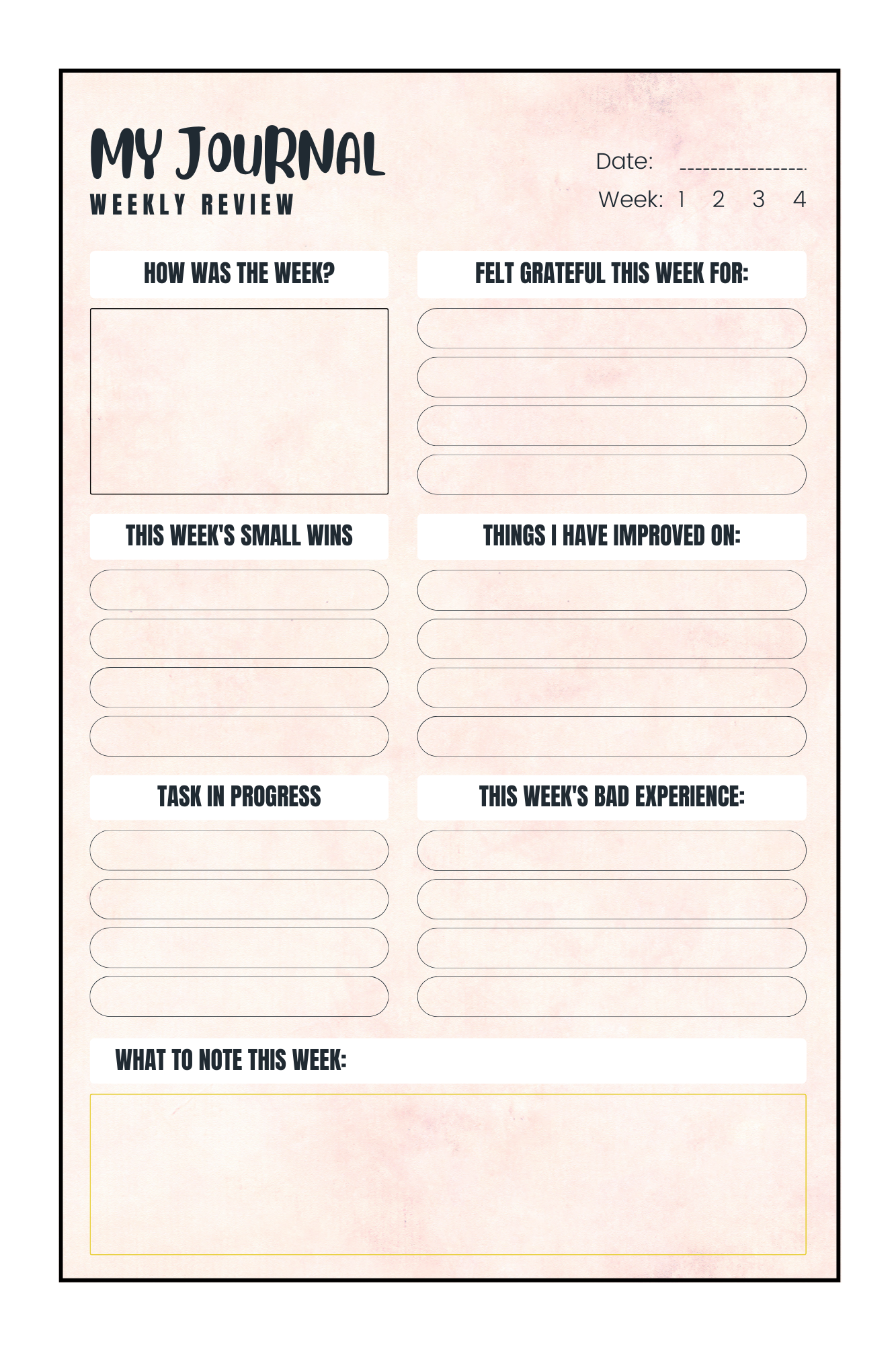You are Amazing: Adult self care planner and Journal