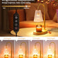 Candle Warmer Lamp Electric Timer - Candles Wax Warmers Glass Lamps for Jar Candles Burner No Flame Scented Melting Warming Lantern Adjustable Height Dimmable Light with 2 Bulb for Home Living Bedroom