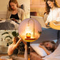 Candle Warmer Lamp Electric Timer - Candles Wax Warmers Glass Lamps for Jar Candles Burner No Flame Scented Melting Warming Lantern Adjustable Height Dimmable Light with 2 Bulb for Home Living Bedroom