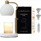 CASA AMATA® Candle Warmer Lamp with Timer - Dimmable and Height Adjustable Candle Lamp with 2 Bulbs, Compatible with Large Jar Candles, Wax Melt Warmer for Home Gifts, Candle Warmer Gift for Mom