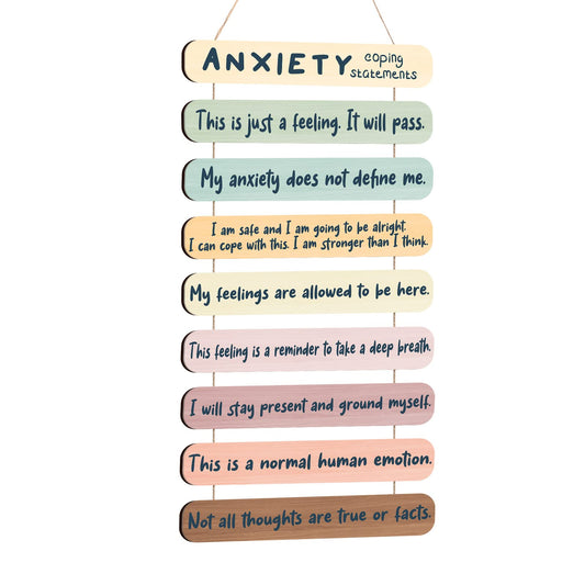 Anxiety Wooden Wall Art