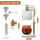 CASA AMATA® Candle Warmer Lamp with Timer - Dimmable and Height Adjustable Candle Lamp with 2 Bulbs, Compatible with Large Jar Candles, Wax Melt Warmer for Home Gifts, Candle Warmer Gift for Mom
