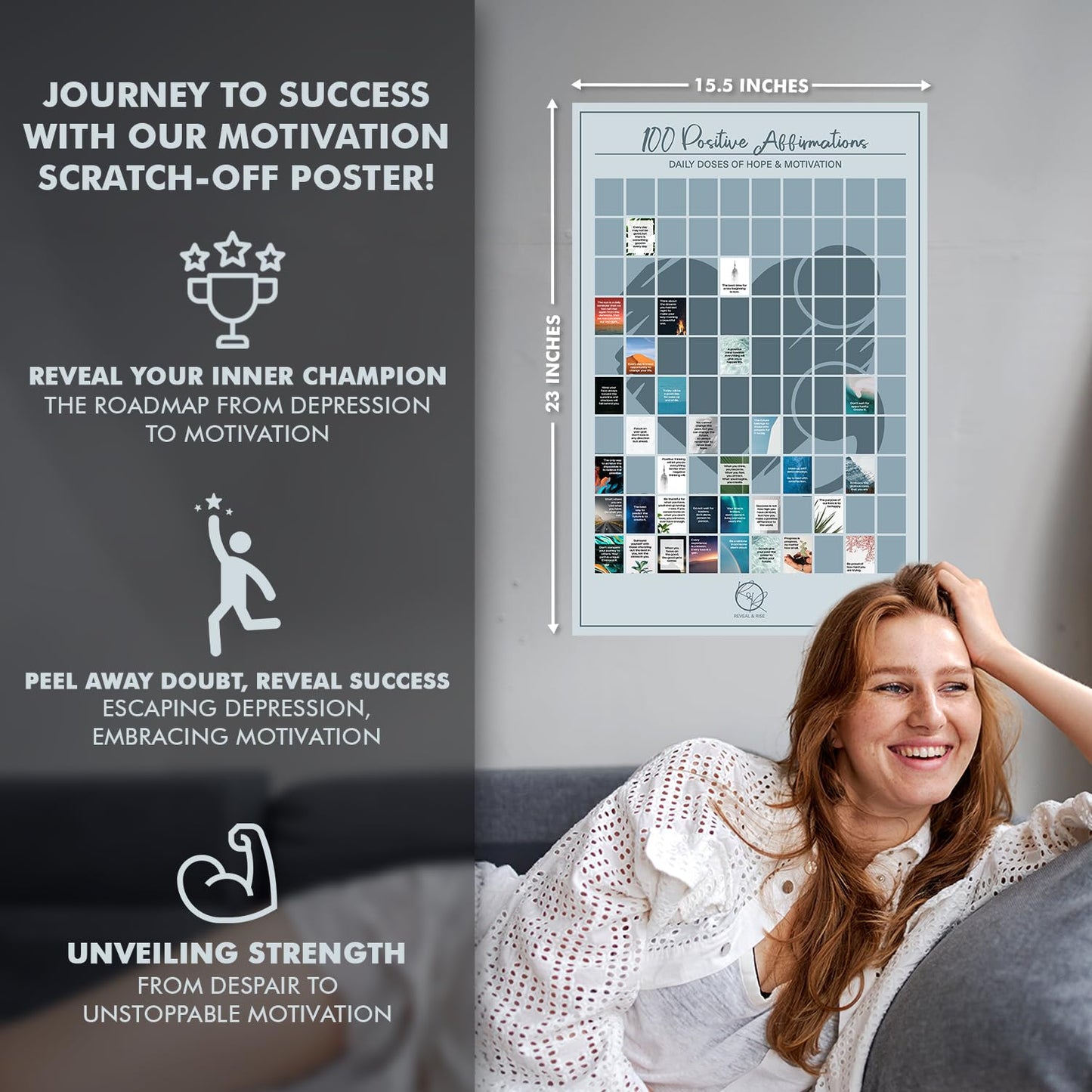 Reveal and Rise Scratch Off Poster