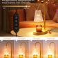 Glass Candle  Lamp with 2 Bulbs