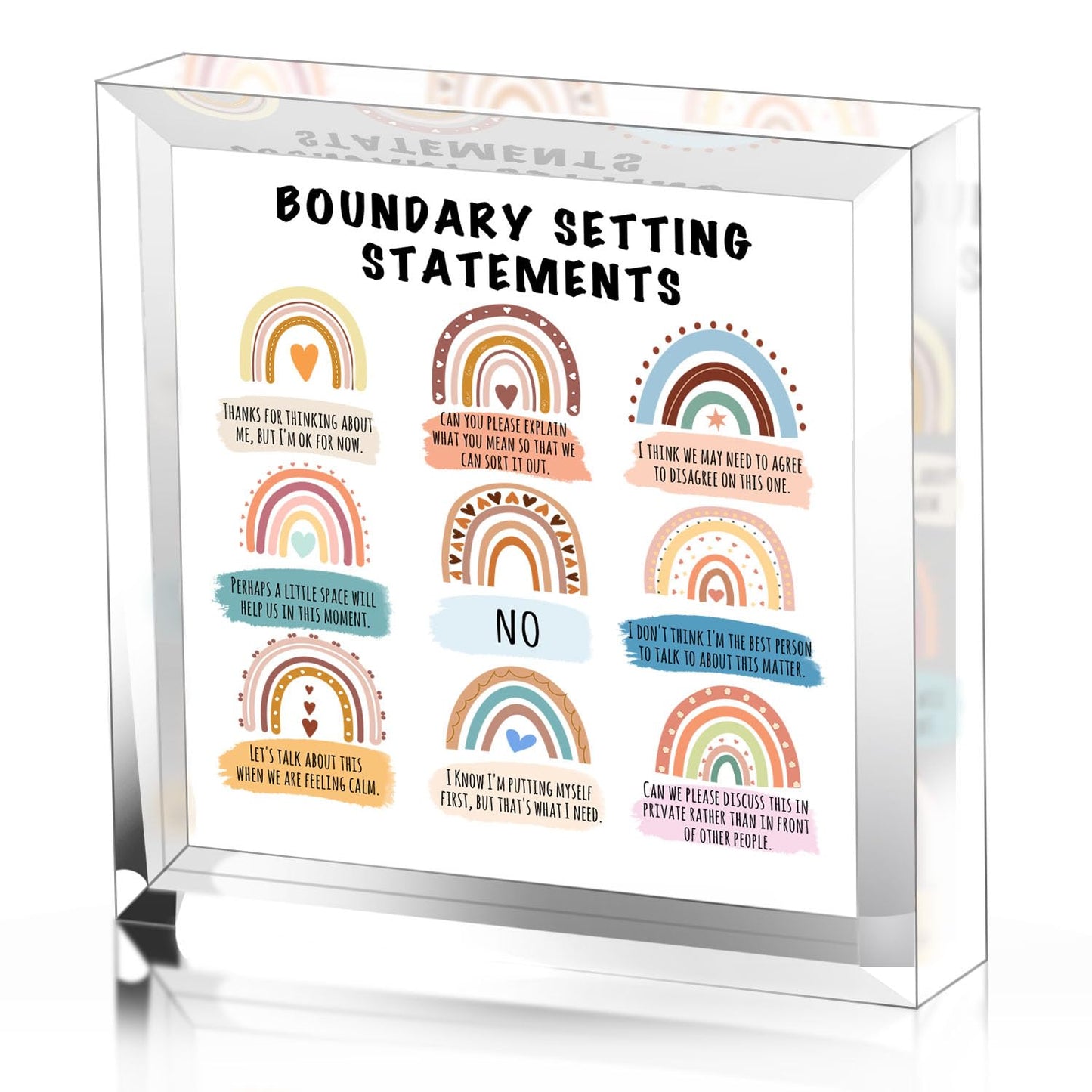 Boundaries Tabletop Office Decor