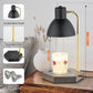 LALISU Candle Lamp with Timer & Dimmer with 2 * 50W Bulbs (Black)