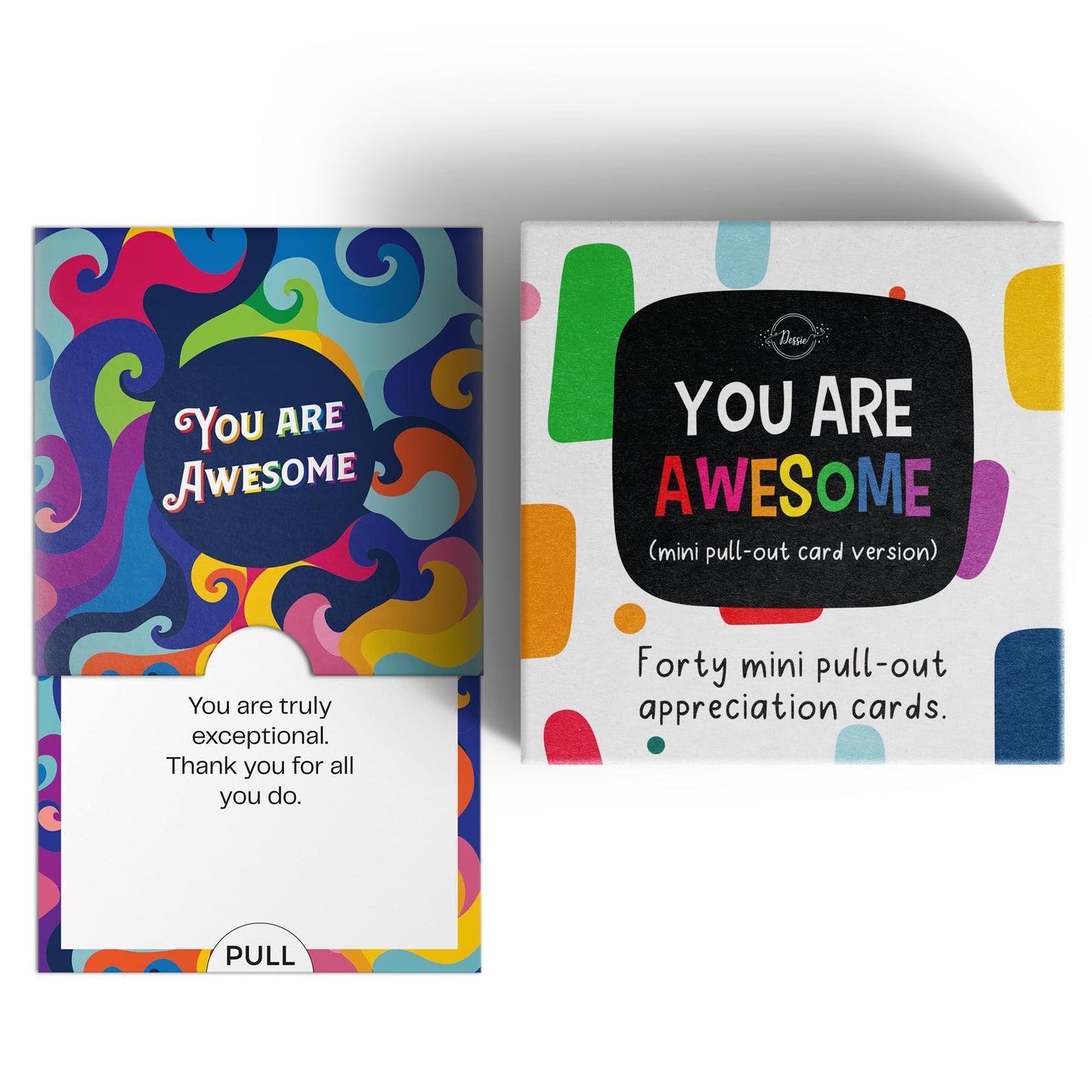 Dessie" Awesome Cards" - 40 Unique Mini Encouragement Cards w/Inspirational Messages.