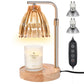 Tigvio Candle  Lamp with Timer & Dimmer - Modern Glass Design that includes 2 Bulbs