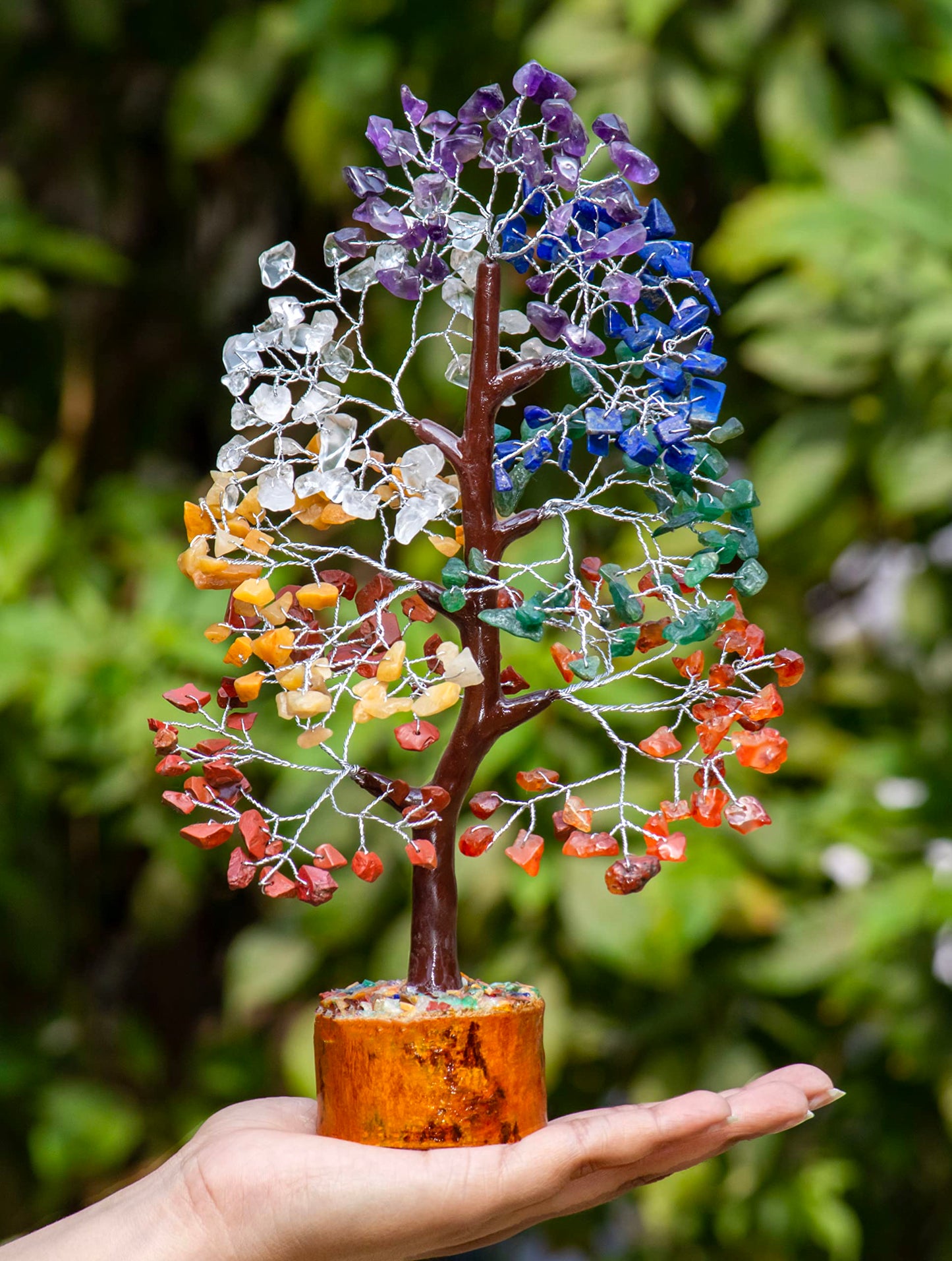 Chakra Crystal Tree of Life and Pendant