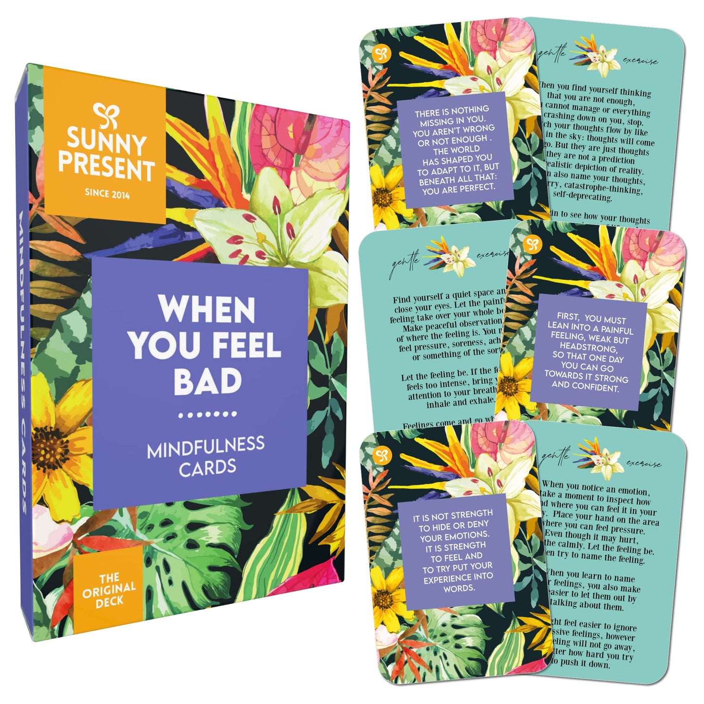 When You Feel Bad - 44 Double-Sided Mindfulness Cards with Positive Affirmations