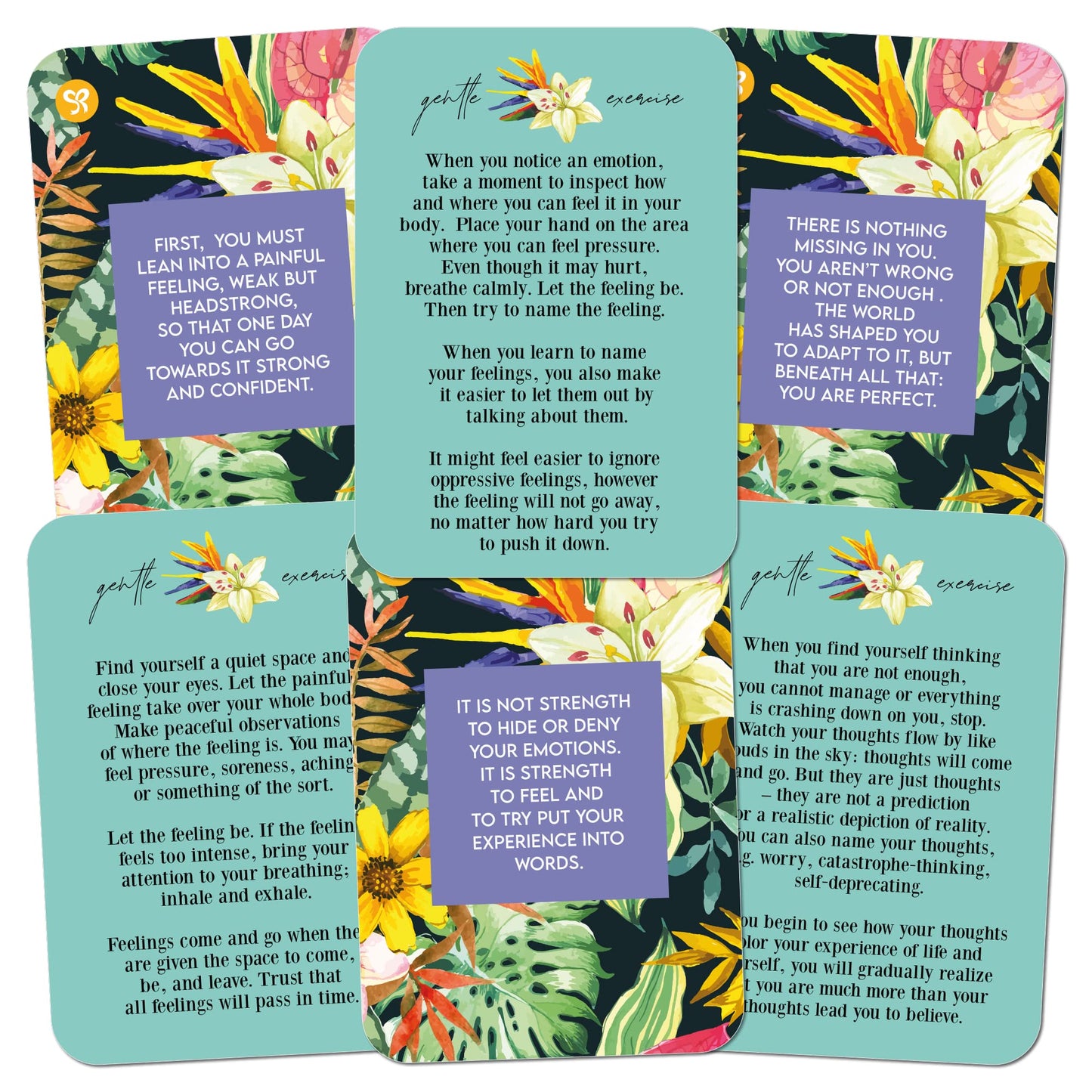 When You Feel Bad - 44 Double-Sided Mindfulness Cards with Positive Affirmations