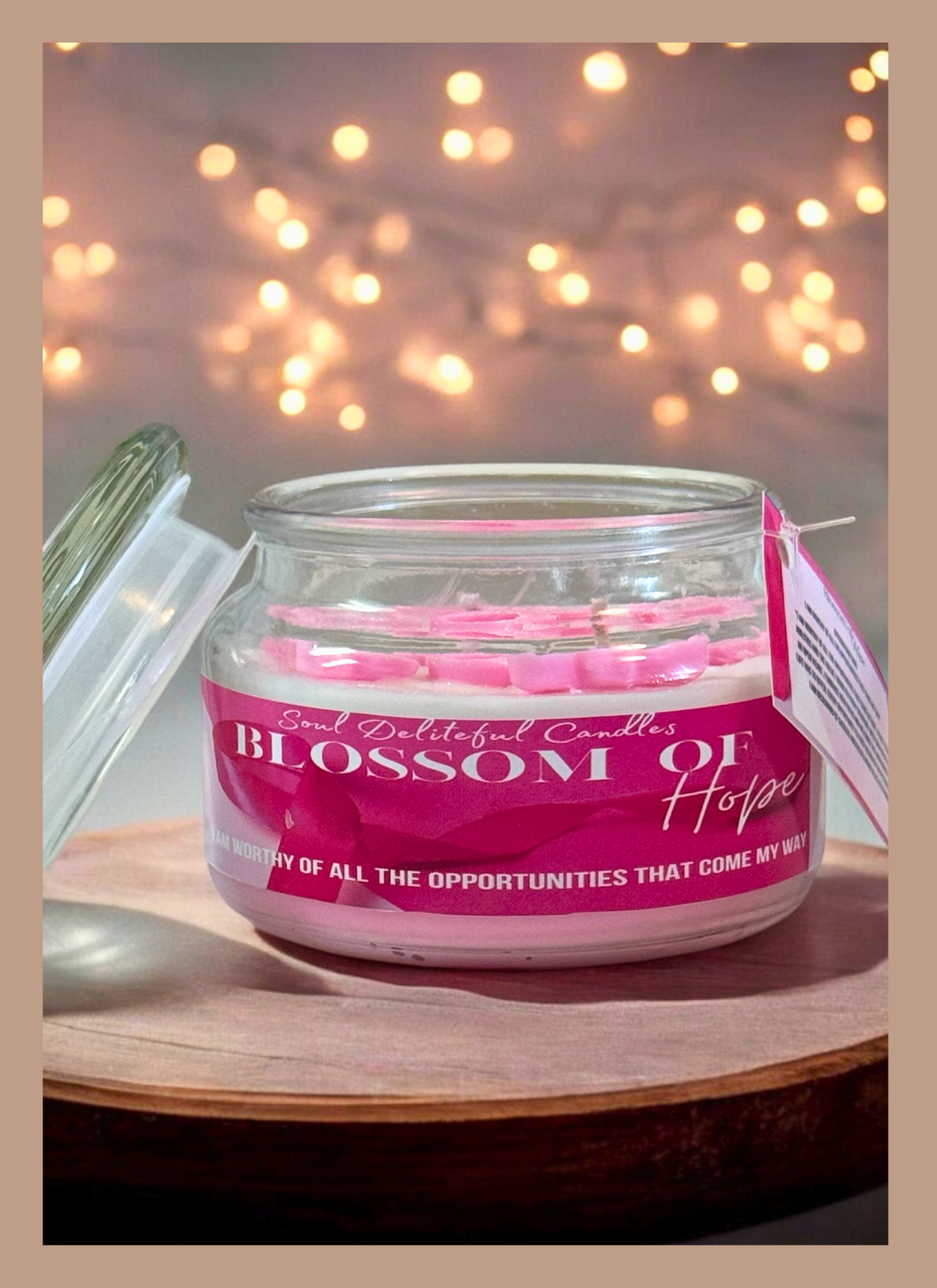 Blossom Of Hope Breast Cancer Awareness Candle