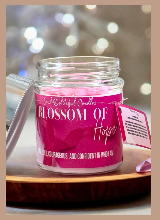 Blossom Of Hope Breast Cancer Awareness Candle