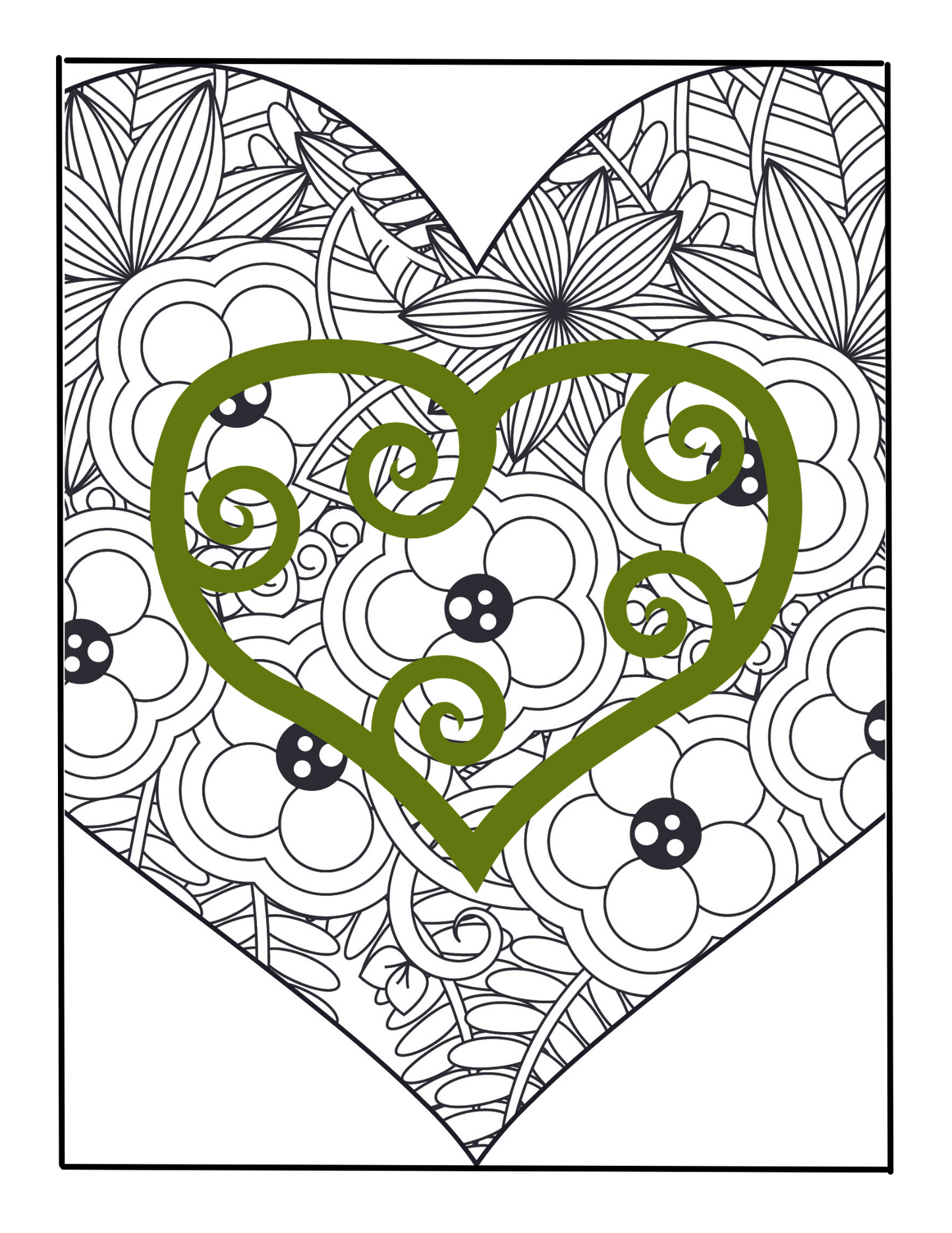 Colorful Hearts: Stress Free Coloring Book